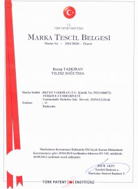 MARKA TESCİL BELGESİ